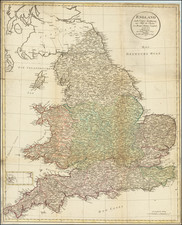 England Map By Schneider und Weigelschen