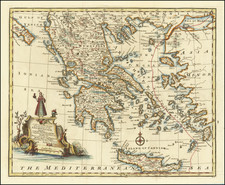 Greece Map By Emanuel Bowen