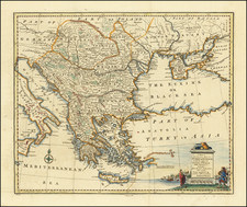 A New & Accurate Map of Turky in Europe, with the adjacent countries of Hungary, Little Tartary &c. Collected from the Best Authorities . . . By Emanuel Bowen