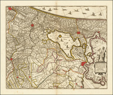 Netherlands and Amsterdam Map By Valk & Schenk