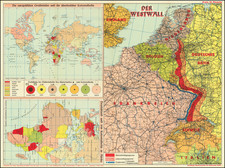 World, Africa, World War II and Germany Map By Zentralverlag der NSDAP