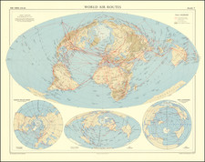 World Map By The Times / John Bartholomew