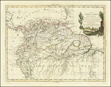 Colombia, Brazil, Guianas & Suriname and Venezuela Map By Antonio Zatta