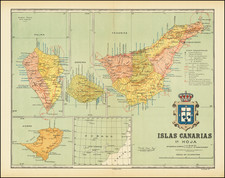 Spain and African Islands, including Madagascar Map By Benito Chias