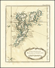 Scotland Map By Jacques Nicolas Bellin