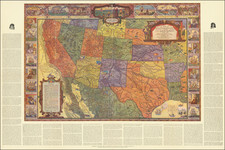 Texas, Southwest and Rocky Mountains Map By Automobile Club of Southern California  &  Phil Townsend Hanna