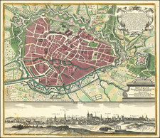 Belgium Map By Matthaus Seutter