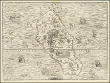 Indonesia and Sri Lanka Map By Giovanni Battista Ramusio