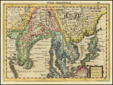 India, Southeast Asia and Philippines Map By  Gerard Mercator