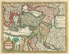 Europe, Turkey, Mediterranean, Asia, Middle East and Balearic Islands Map By Adam Friedrich Zurner / Johann Christoph Weigel