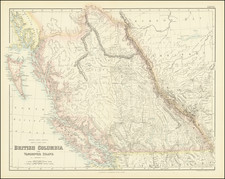 Pacific Northwest, Washington and British Columbia Map By Archibald Fullarton & Co.