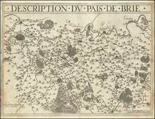 Paris and Île-de-France Map By Jean Le Clerc / Damien de Templeux