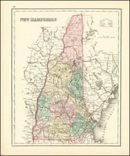 New Hampshire Map By O.W. Gray