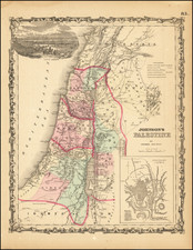 Johnson's Palestine By Alvin Jewett Johnson  &  Benjamin P Ward