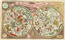 World, Celestial Maps and Curiosities Map By Adam Friedrich Zurner / Johann Christoph Weigel