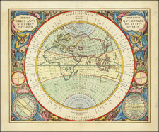 Eastern Hemisphere, Indian Ocean and Celestial Maps Map By Andreas Cellarius