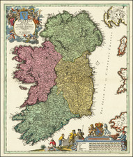 Ireland Map By Johann Baptist Homann