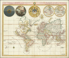 Carte Generale du Monde, ou Description du Monde Terrestre & Aquatique… By Johannes Covens  &  Cornelis Mortier