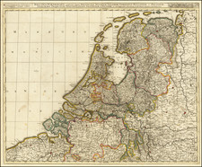 Netherlands Map By Gerard & Leonard Valk