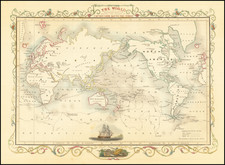 World Map By John Tallis