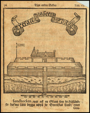 Mid-Atlantic and Delaware Map By Thomas Campanius Holm