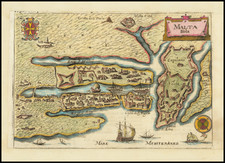Malta Map By Alphonsus Lasor a Varea