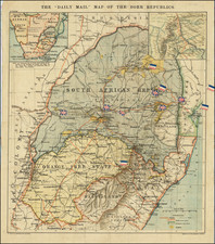 South Africa Map By George Philip & Son