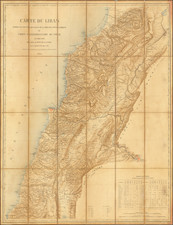 Middle East and Holy Land Map By Depot de la Guerre