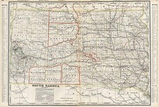 Midwest and Plains Map By George F. Cram