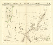  (Hudson Bay and parts east)   Amer. Sep. No. 35.  Partie De La Nouvelle Bretagne