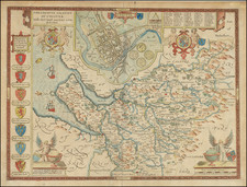 British Counties Map By John Speed