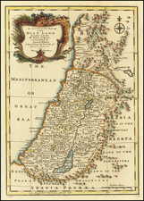 Holy Land Map By Emanuel Bowen