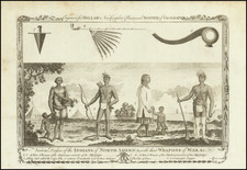Various Dresses of the Indians of North America, with the Weapons of War, &c.