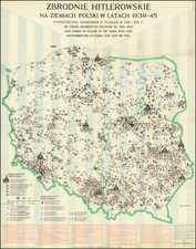 Poland and World War II Map By Panstwowe Przedsiebiorstwo Wydawnictw Kartograficz