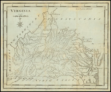 West Virginia and Virginia Map By Joseph Scott