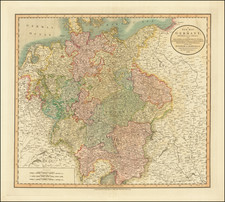 Austria, Czech Republic & Slovakia, Baltic Countries and Germany Map By John Cary