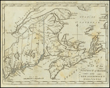 Maine and Eastern Canada Map By Jedidiah Morse