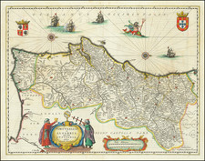 Portugal Map By Willem Janszoon Blaeu