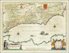 Spain Map By Willem Janszoon Blaeu