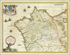 [ Galicia ]  Gallaecia Regnum descripta a F.Fer. Oja Ord Pred. By Willem Janszoon Blaeu