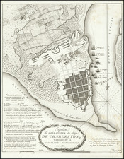 South Carolina and American Revolution Map By Charles Picquet