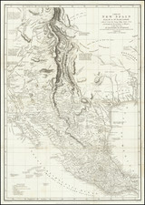 Texas, Plains, Southwest, Rocky Mountains, Mexico and California Map By Alexander Von Humboldt