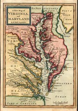 Mid-Atlantic and Southeast Map By Herman Moll