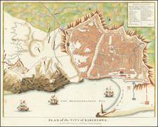 Catalonia Map By Paul de Rapin de Thoyras