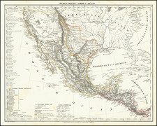 Texas, Southwest, Rocky Mountains and California Map By Carl Flemming