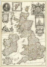 British Isles Map By George Willdey