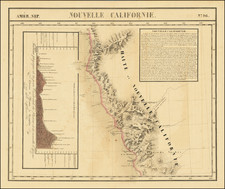 California and San Francisco & Bay Area Map By Philippe Marie Vandermaelen