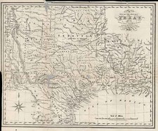 Texas and Southwest Map By Charles Frederick Cheffins