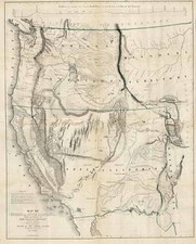 Southwest, Rocky Mountains and California Map By John Charles Fremont / Charles Preuss