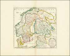 La Scandinavie et les environs ou sont les estats et royaumes de Danemarck, Norwegue et Svede... 1647